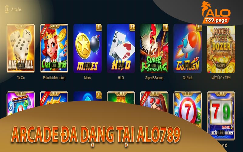 Arcade hấp dẫn đa dạng tại nhà cái