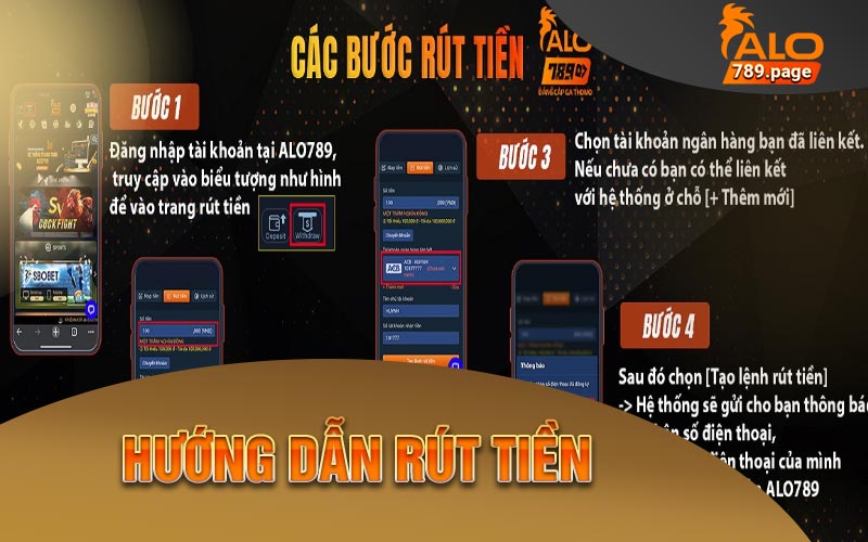 Hướng Dẫn Rút Tiền Alo789
